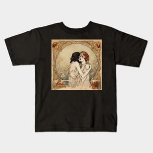 Eternal Love: An Embrace Across Time Kids T-Shirt